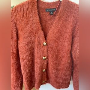Burnt orange Banana Republic cardigan XS